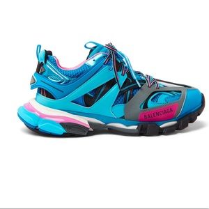 Balenciaga Blue & Pink Track Trainers